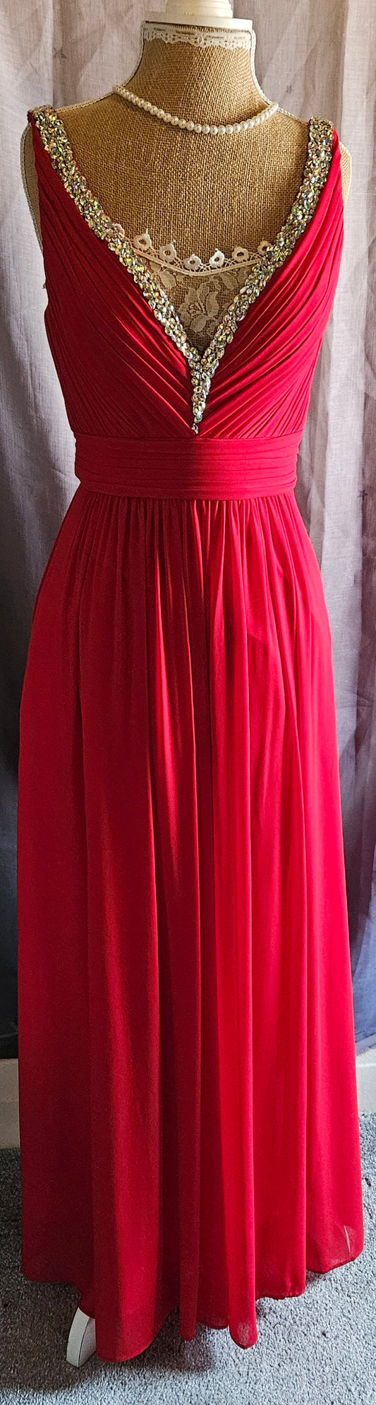 Red Dress by Jovani Size 8 to 10