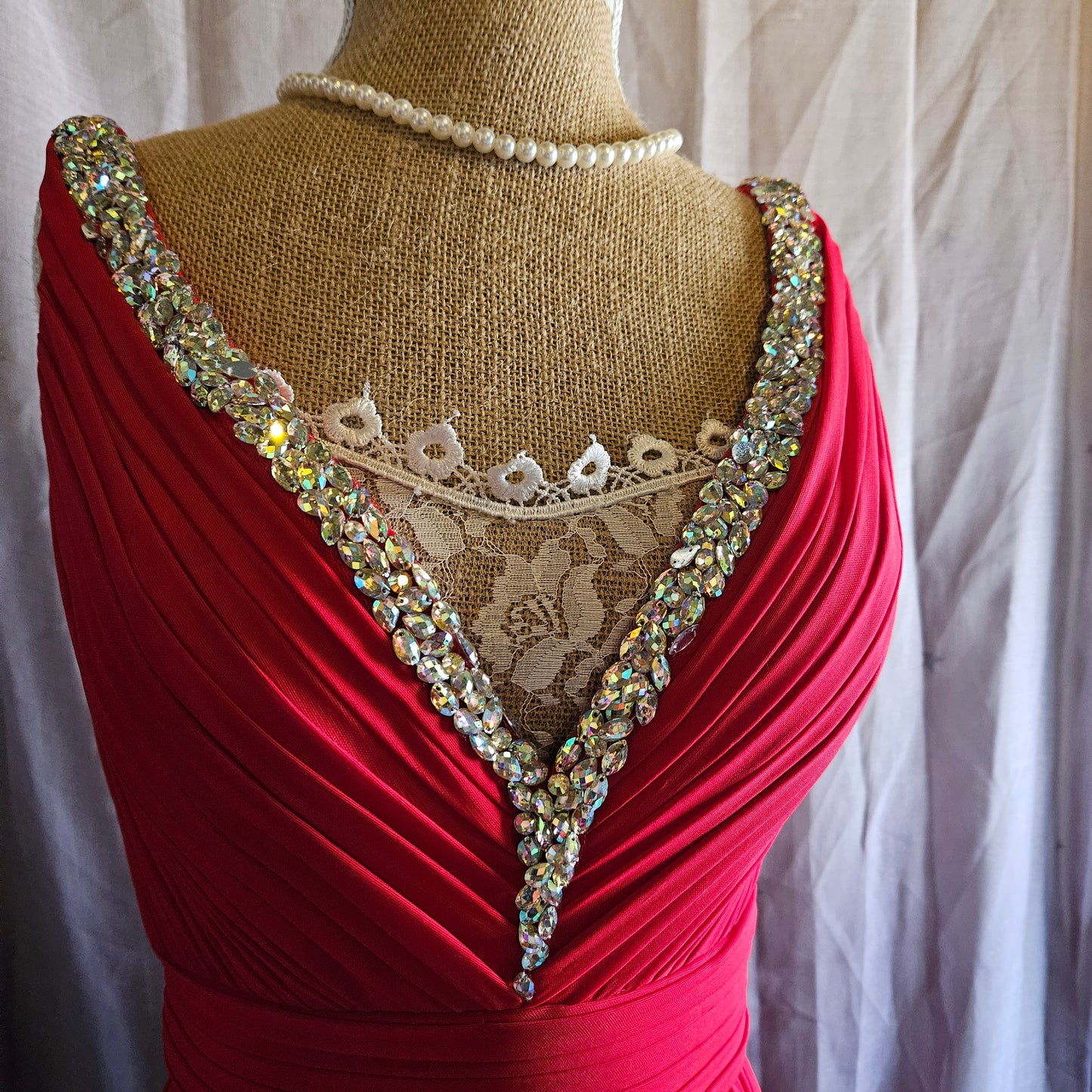 Red Dress by Jovani Size 8 to 10