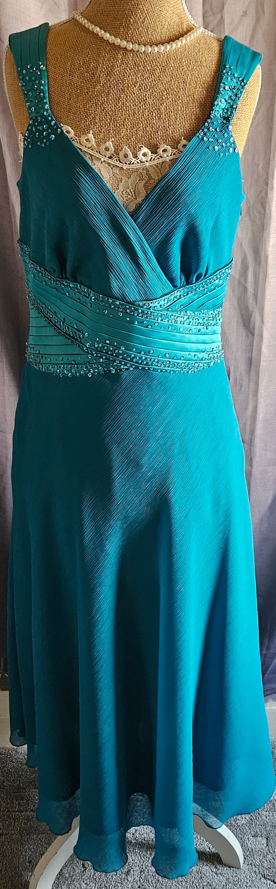 Next Teal Dress Size 12 to 14