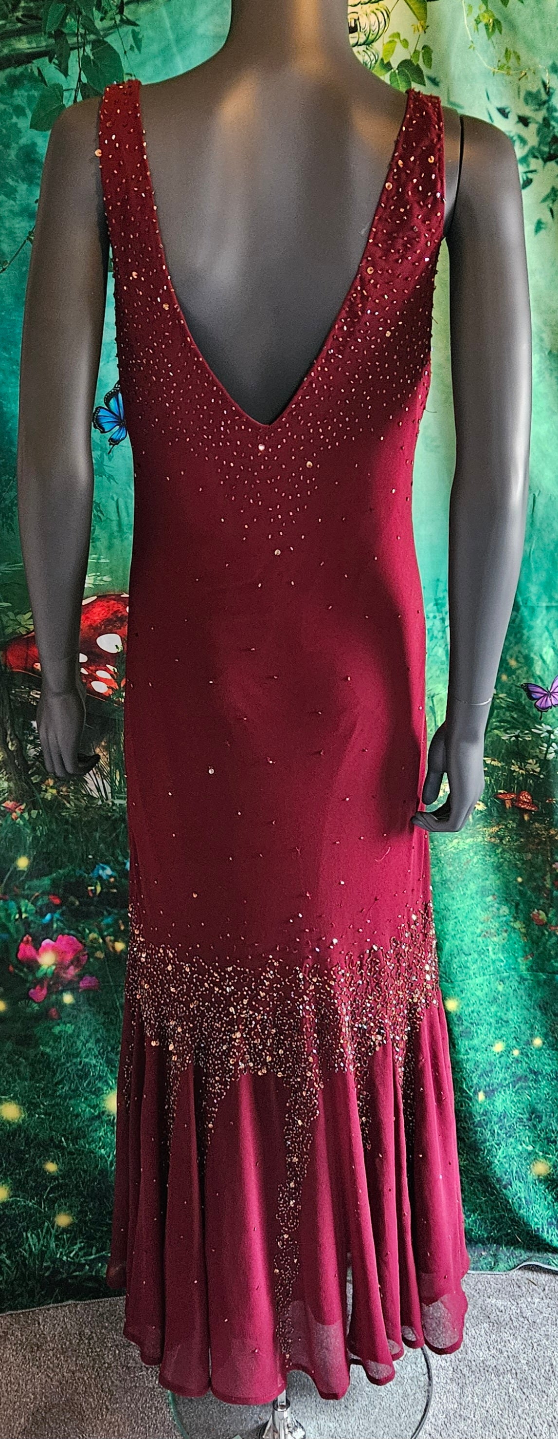 Prom Dress Wine Red Katheryn C Size 12